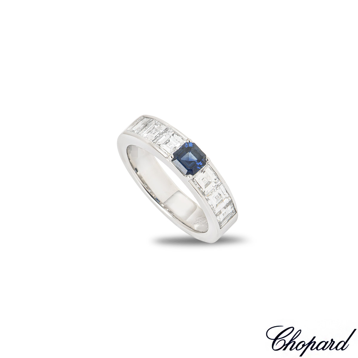 Chopard White Gold Sapphire & Diamond Ring 82/6622-1111